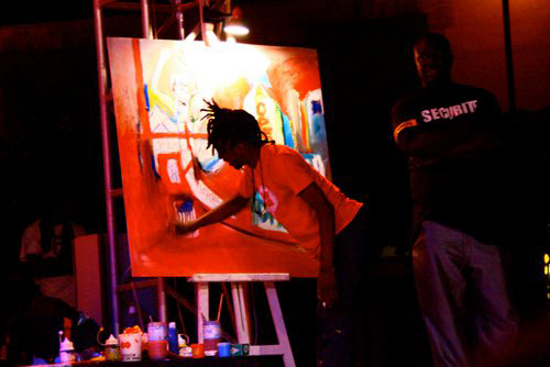 Live painting — Daara JCCF (sur chevalet)