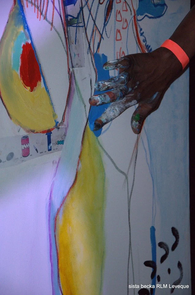 Main, matière, trace — détail performatif (crédit : sista becka RLM Leveque)